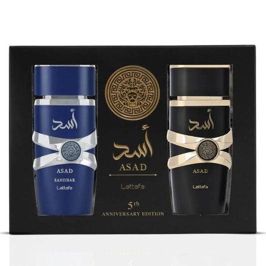 LATTAFA ASAD 2PCS SET GIFT BY LATTAFA FOR MEN EDP