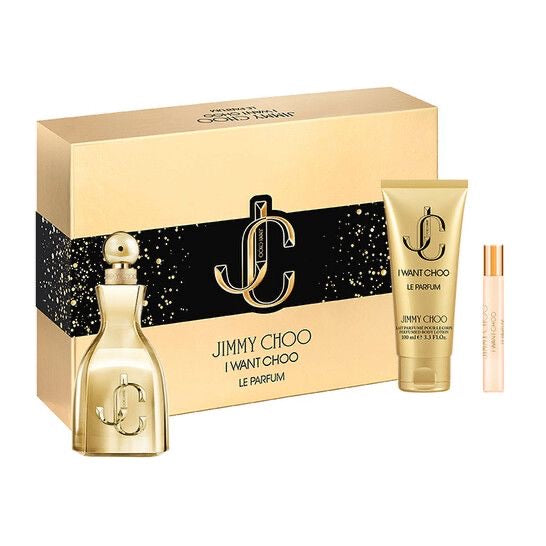 Jimmy Choo ladies   I want choo le parfum  3 gift set fragrance
